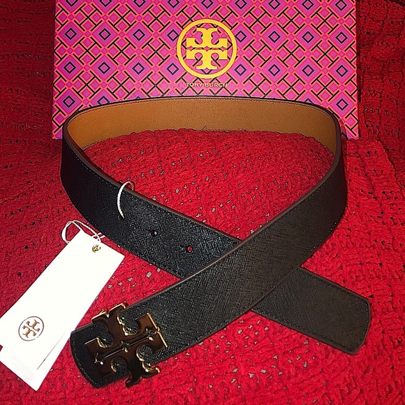 Tory Burch Accessories - Tory Burch Reversible Logo Belt